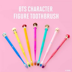 BTS 피규어 칫솔+자석 거치대