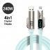 [아이폰 안드로이드 모두 가능] 킹콩 라이트 240w 고속 4in1 충전케이블