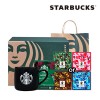 [스타벅스] 블랙 사이렌 머그 355ml + 프리미엄 스틱커피 10입 + [스타벅스 x BAPE] 마일로 코스터 1P (쇼핑백 동봉)