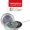 [Hamptons]독일 햄튼 EOS 스텐 인덕션 겸용 후라이팬 3종-(원형팬28cm+궁중팬28cm+유리뚜껑28cm)