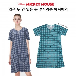 디지니 미키 체크패턴 원피스 M409