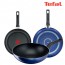 테팔 팬&냄비 PTFE 미드나잇 블루 3종세트 (프라이팬 24cm + 26cm + 볶음팬 28cm)
