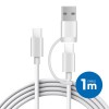 타입C → 타입C USB A 이중 고속충전케이블 1M UC2084C