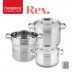 [Hamptons] 독일 햄튼 REX 3중 바닥 인덕션 냄비 2종D 5P
