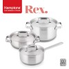 [Hamptons] 독일 햄튼 REX 3중 바닥 인덕션 냄비 3종A 6P