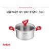 테팔 에디션 레드 인덕션 양수냄비 18cm