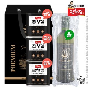 (3대째달인)광천김 4종 2호(곱창돌캔김30g3P,포스티보나 올리브유)에어셀