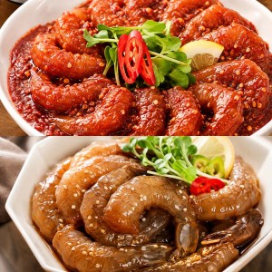 통영 깐 양념 새우장 300g 20개 / 1카톤